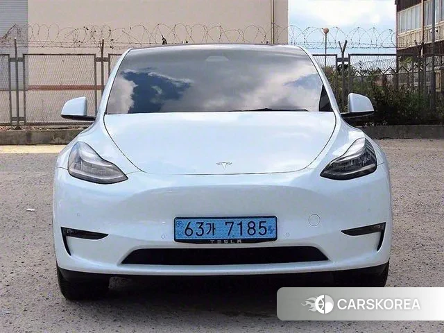 Tesla Model Y 2021 Белый из Кореи