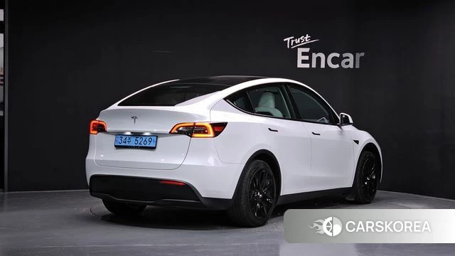 Tesla Model Y 2023 Белый из Кореи