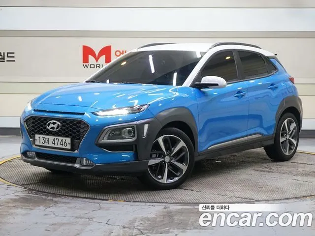 Hyundai Kona 2019 Синий из Кореи