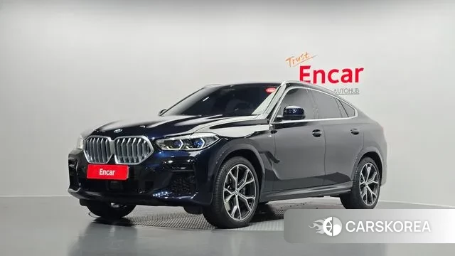 BMW X6 (G06) 2021 Черный из Кореи