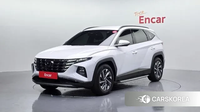 Hyundai Tucson Hybrid (NX4) 2021 Белый из Кореи