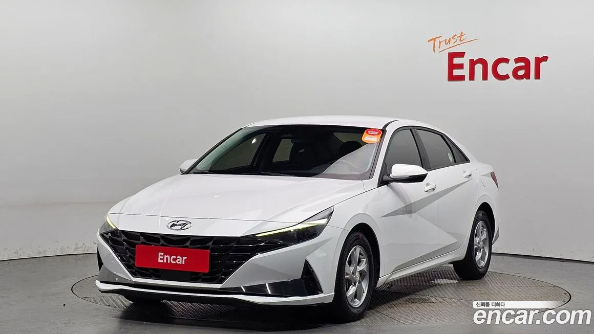 Hyundai Avante (CN7) 2021 Белый из Кореи