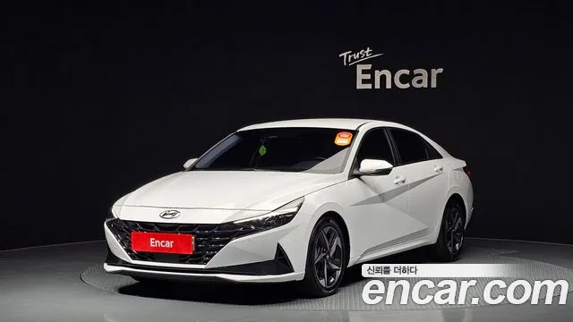 Hyundai Avante (CN7) 2020 Белый из Кореи