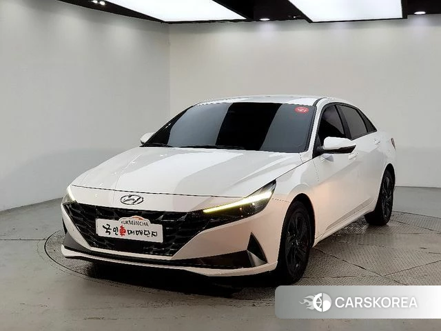 Hyundai Avante Hybrid (CN7) 2020 Белый из Кореи