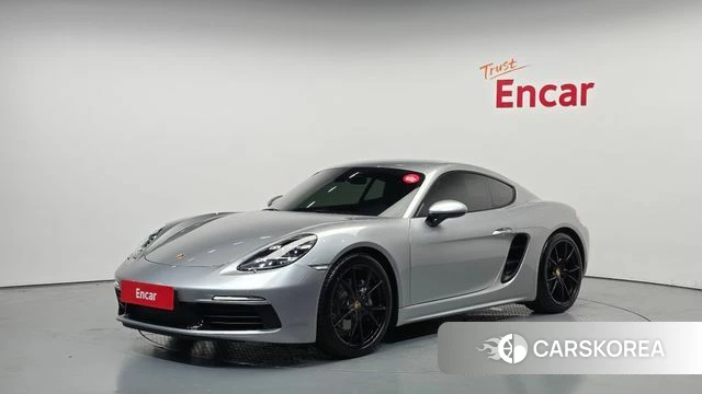 Porsche 718 Cayman 2018 Серебристо-серый из Кореи