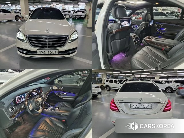 Mercedes-Benz S-Class W222 2019 Жемчужный цвет из Кореи