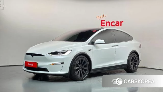 Tesla Model X 2023 Белый из Кореи