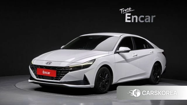 Hyundai Avante Hybrid (CN7) 2020 Белый из Кореи