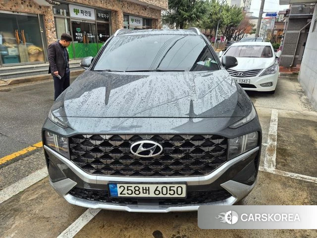 Hyundai The New Santa Fe 2021 Небесно-голубой из Кореи