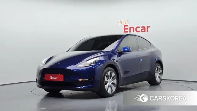 Tesla Model Y 2022 Синий из Кореи