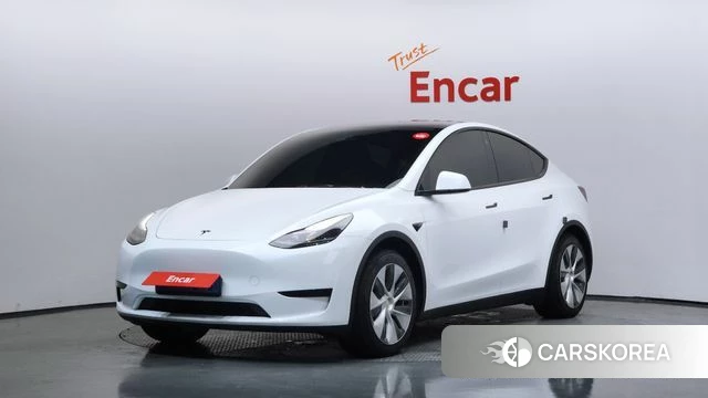 Tesla Model Y 2023 Белый из Кореи