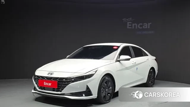 Hyundai Avante Hybrid (CN7) 2022 Белый из Кореи