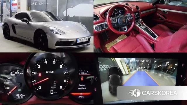 Porsche 718 Cayman 2021 Серебристо-серый из Кореи