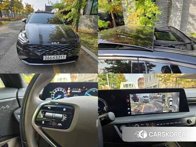 Kia K8 Hybrid 2021 Черный из Кореи