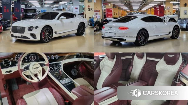 Bentley Continental GT 3rd Generation 2019 Белый из Кореи