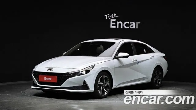 Hyundai Avante (CN7) 2021 Белый из Кореи