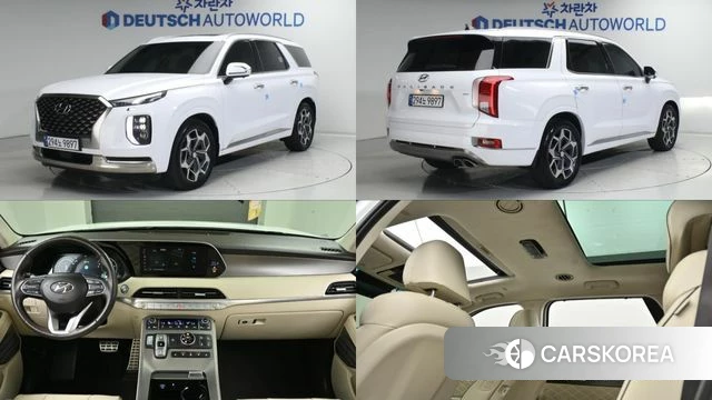 Hyundai Palisade 2022 Белый из Кореи
