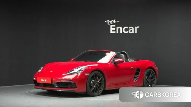 Porsche 718 Boxster 2018 Красный из Кореи