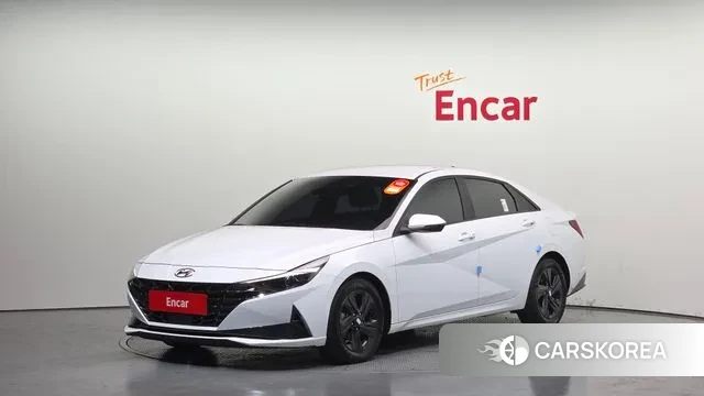 Hyundai Avante Hybrid (CN7) 2021 Белый из Кореи