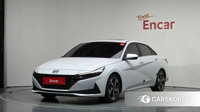 Hyundai Avante (CN7) 2022 Белый из Кореи
