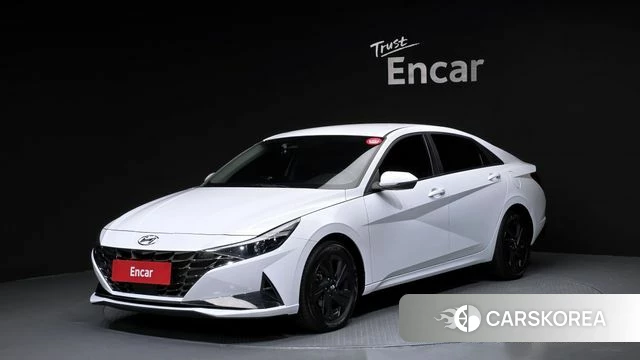 Hyundai Avante Hybrid (CN7) 2022 Черный из Кореи