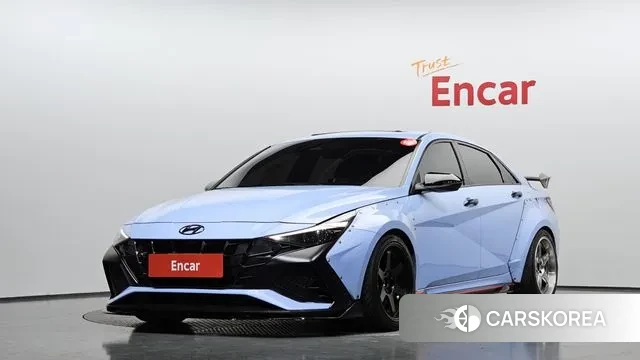 Hyundai Avante (CN7) 2022 Небесно-голубой из Кореи
