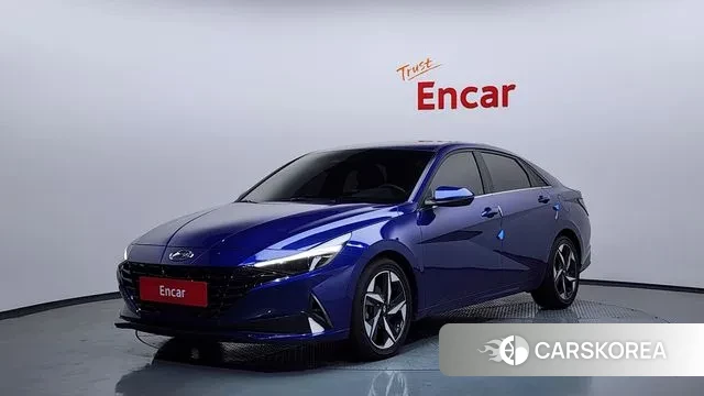 Hyundai Avante Hybrid (CN7) 2020 Синий из Кореи