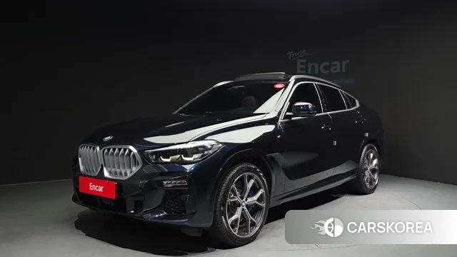 BMW X6 (G06) 2020 Черный из Кореи