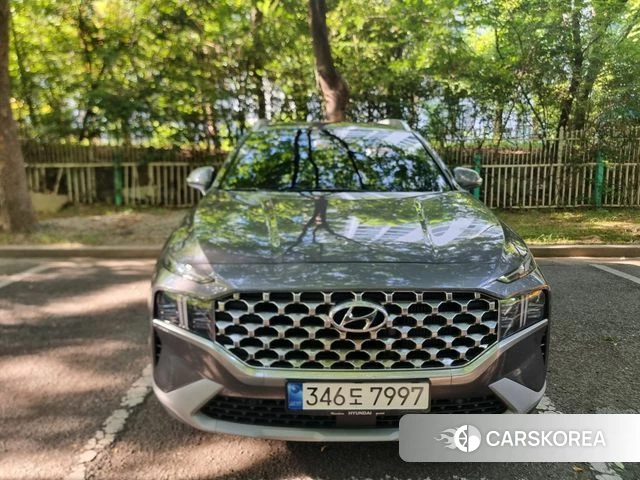 Hyundai The New Santa Fe 2023 Серый из Кореи