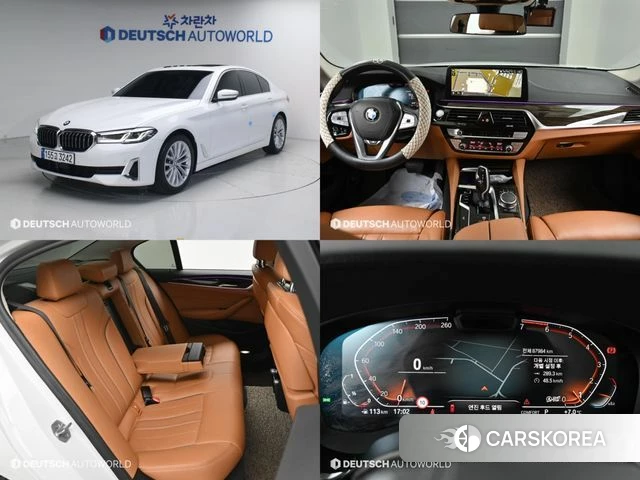 BMW 5 Series (G30) 2021 Белый из Кореи