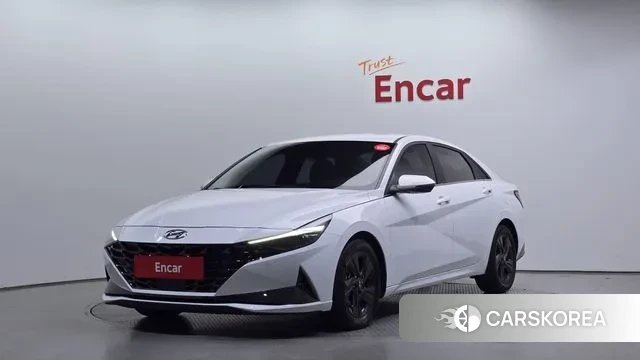 Hyundai Avante Hybrid (CN7) 2020 Белый из Кореи