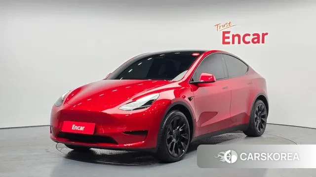 Tesla Model Y 2024 Красный из Кореи