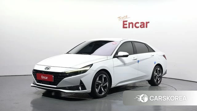 Hyundai Avante Hybrid (CN7) 2022 Белый из Кореи