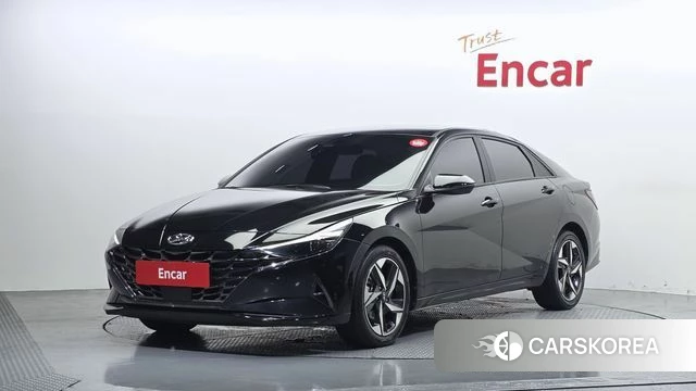 Hyundai Avante Hybrid (CN7) 2020 Черный из Кореи