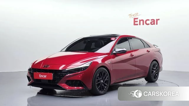 Hyundai Avante (CN7) 2021 Красный из Кореи