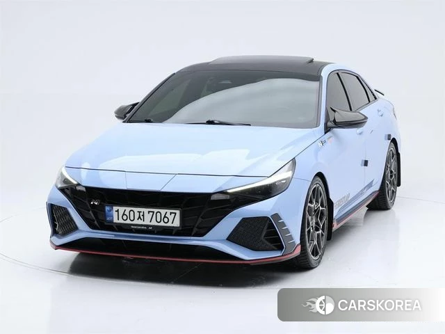 Hyundai Avante (CN7) 2021 Синий из Кореи