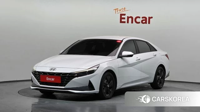 Hyundai Avante Hybrid (CN7) 2022 Белый из Кореи