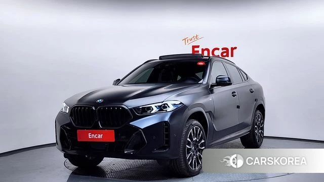 BMW X6 (G06) 2023 Черный из Кореи