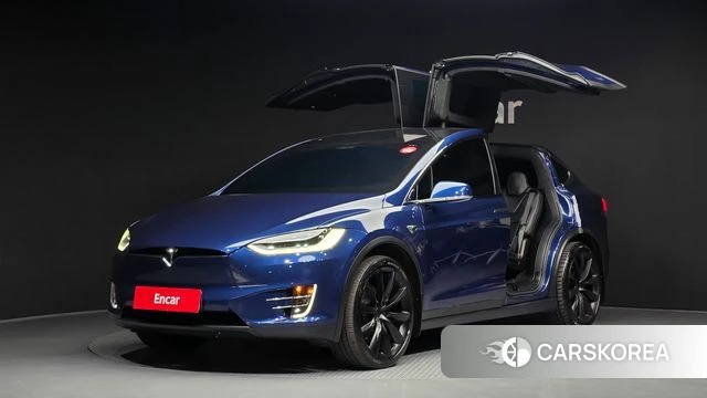 Tesla Model X 2020 Синий из Кореи