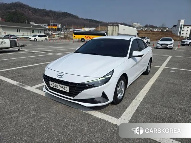 Hyundai Avante (CN7) 2021 Белый из Кореи