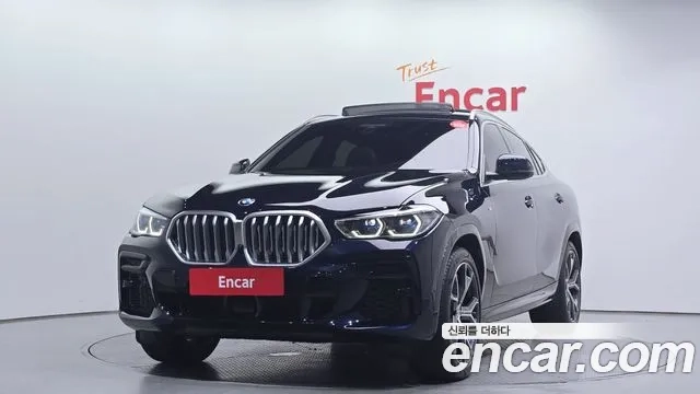 BMW X6 (G06) 2023 Черный из Кореи