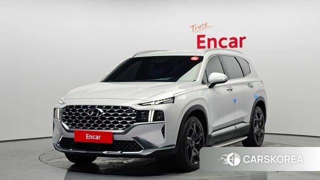 Hyundai The New Santa Fe 2021 Серебристо-серый из Кореи