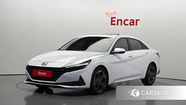 Hyundai Avante (CN7) 2021 Белый из Кореи