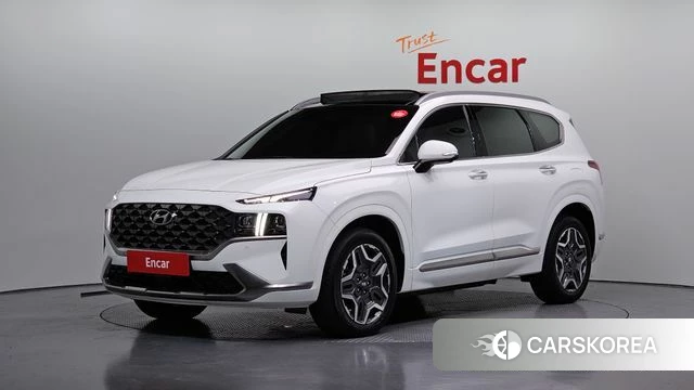 Hyundai The New Santa Fe 2023 Белый из Кореи