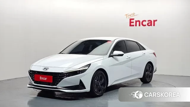 Hyundai Avante Hybrid (CN7) 2022 Белый из Кореи