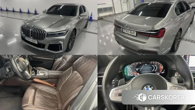 BMW 7 Series (G11) 2022 Серебряный из Кореи