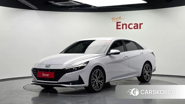 Hyundai Avante (CN7) 2022 Белый из Кореи