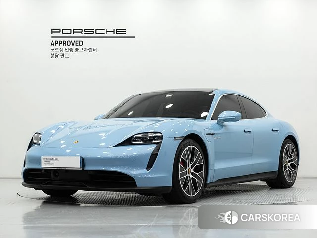 Porsche Taycan 2022 Небесно-голубой из Кореи