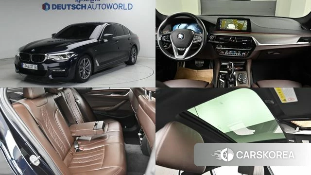 BMW 5 Series (G30) 2018 Черный из Кореи