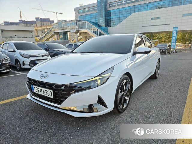 Hyundai Avante (CN7) 2021 Белый из Кореи